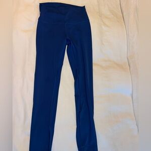 Lululemon royal blue wonder under leggings